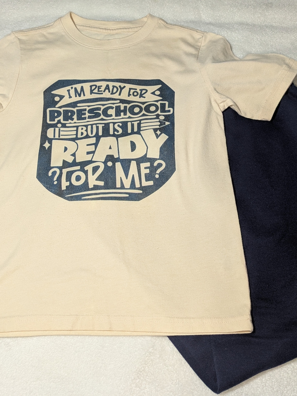 Custom "Ready for Preschool" Outfit Set